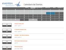 Tablet Screenshot of eventosdonosti.com